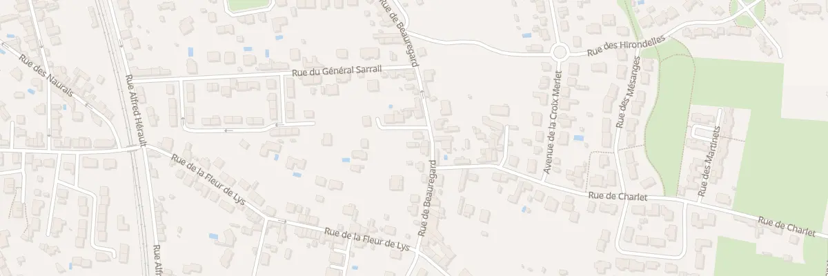 Plan du 21 Rue de Beauregard à Châtellerault