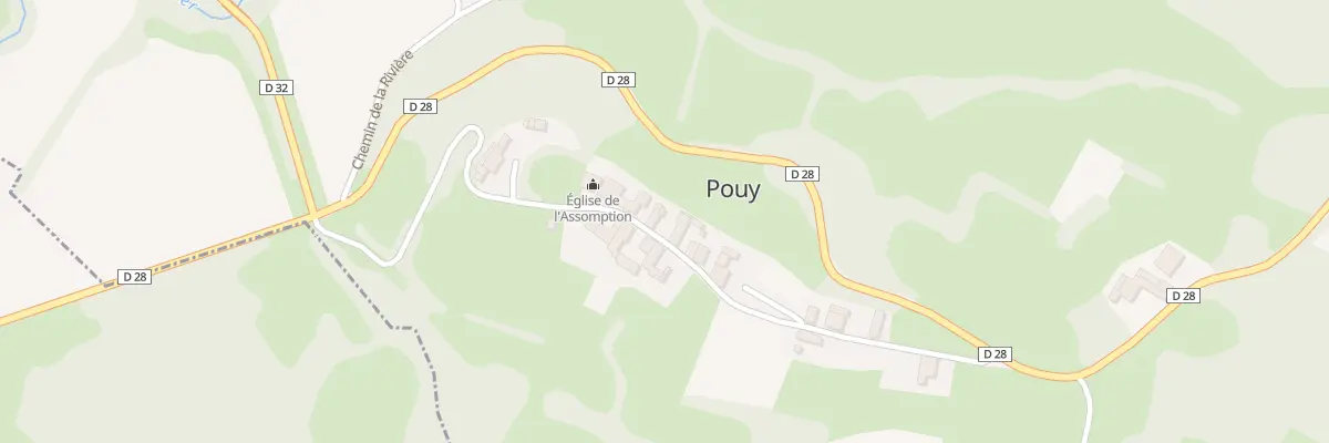 Plan du 8 Che du Village à Pouy