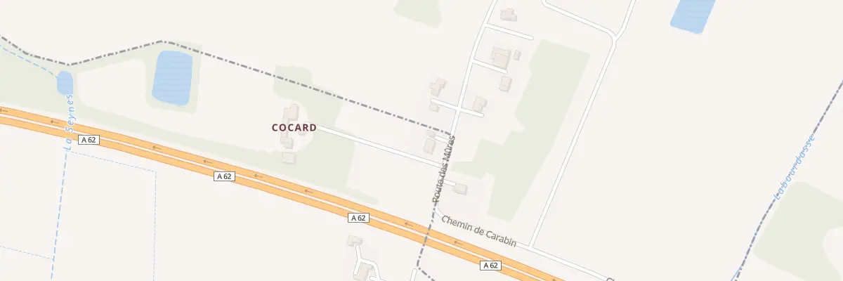 Plan du 68 Rte des Mûres à Roquefort