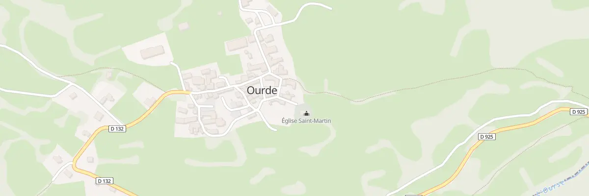 Plan du 24 Le Village à Ourde