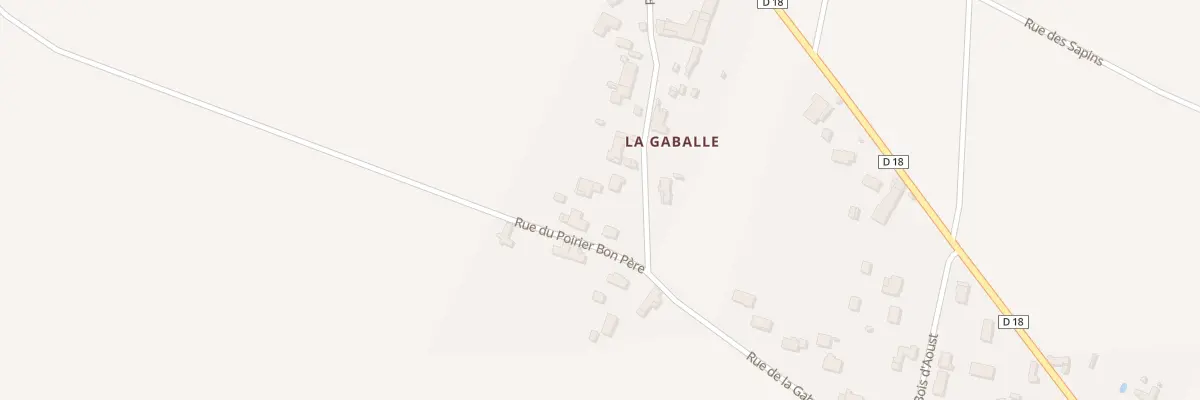 Plan du 13B Rue de la Gaballe à Tercé