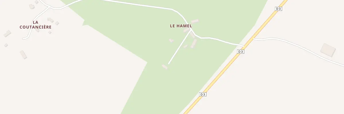 Plan du 3 Le Hamel à Écorcei