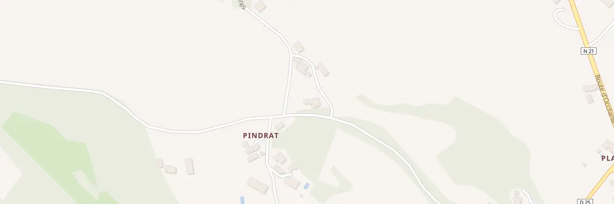 Plan du 48 Pindrat Nord à Plaisance
