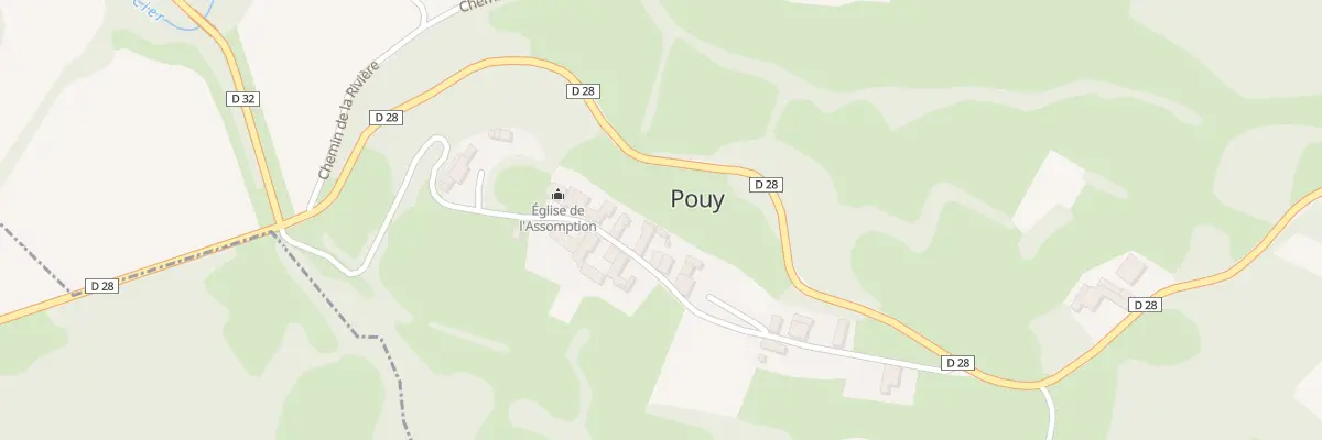 Plan du 6 Che du Village à Pouy