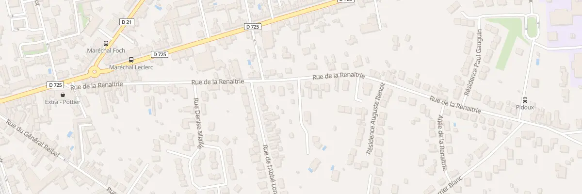 Plan du 62 Rue de la Renaitrie à Châtellerault