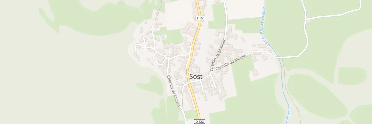 Plan du 5075 Village à Sost