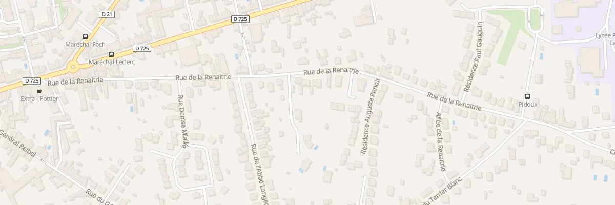 Plan du 70 Rue de la Renaitrie à Châtellerault
