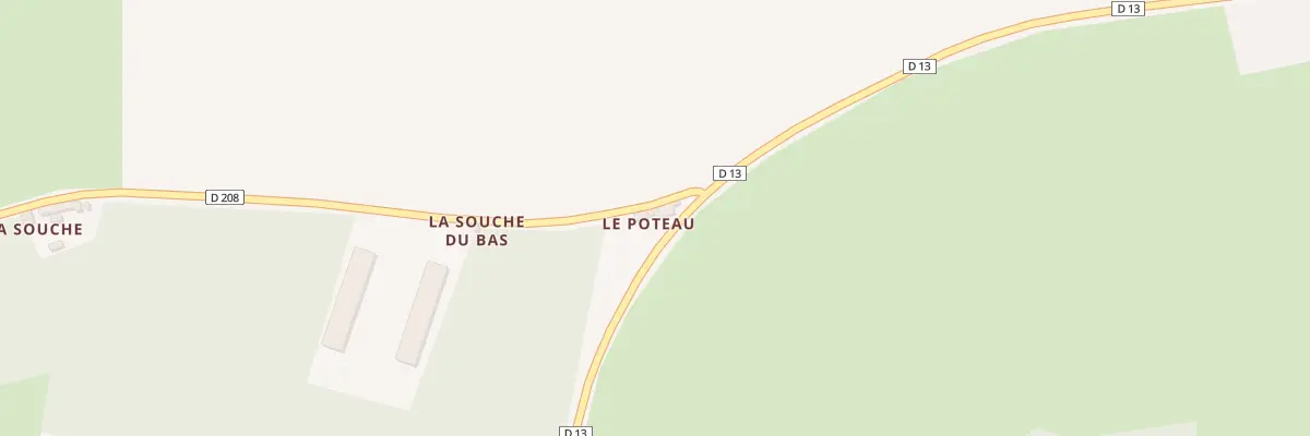 Plan du 2 Le Poteau à Tresson