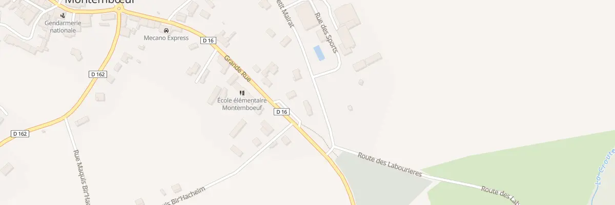 Plan du 1B Rue du Petit Mairat à Montembœuf
