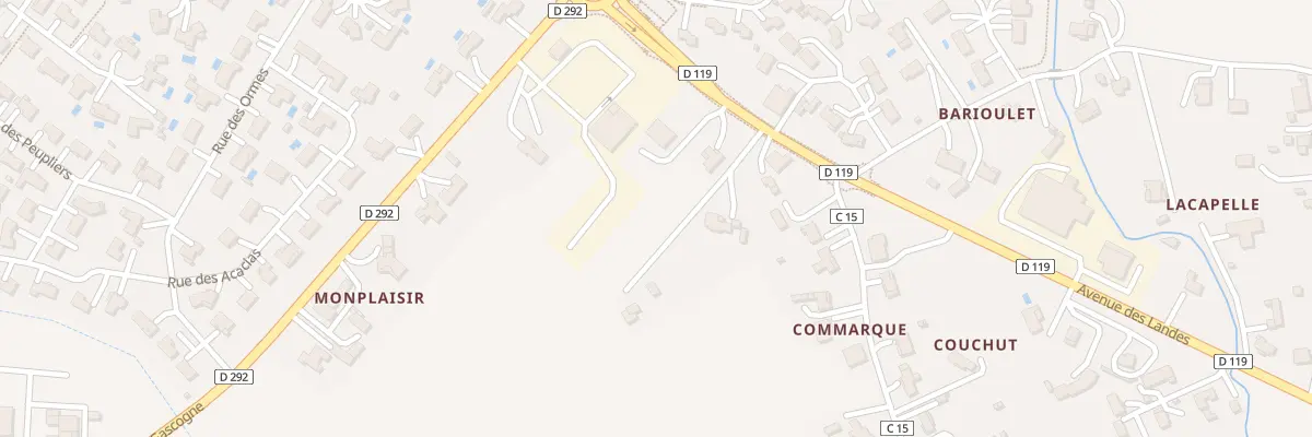 Plan du 151 Av des Landes à Brax
