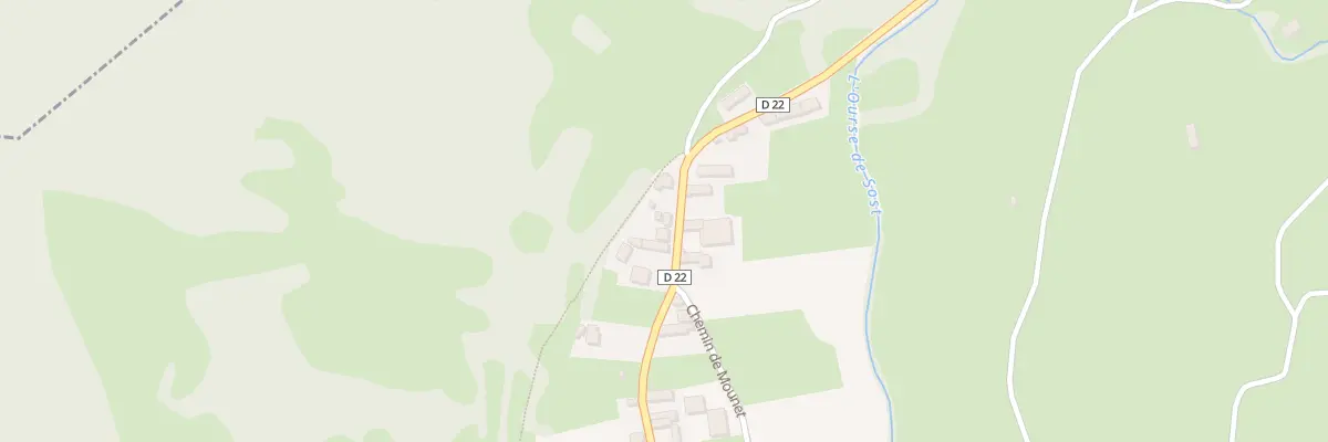 Plan du 401 Rte de Mauleon Barousse à Sost