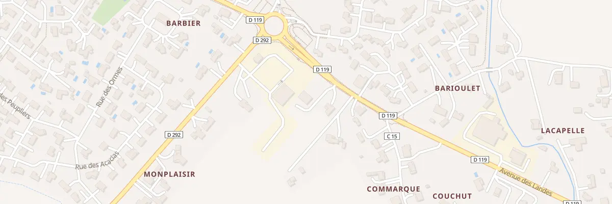 Plan du 153 Av des Landes à Brax