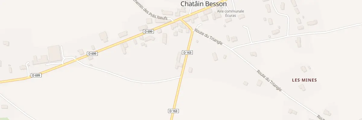 Plan du 2 Rte du Chambon à Écuras