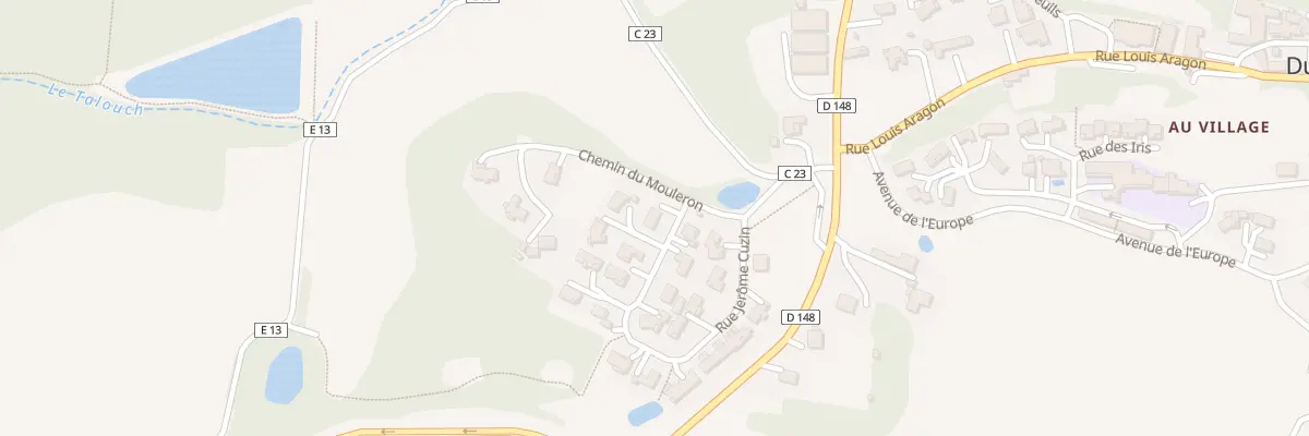 Plan du 2 Rue Jérôme Cuzin à Duran