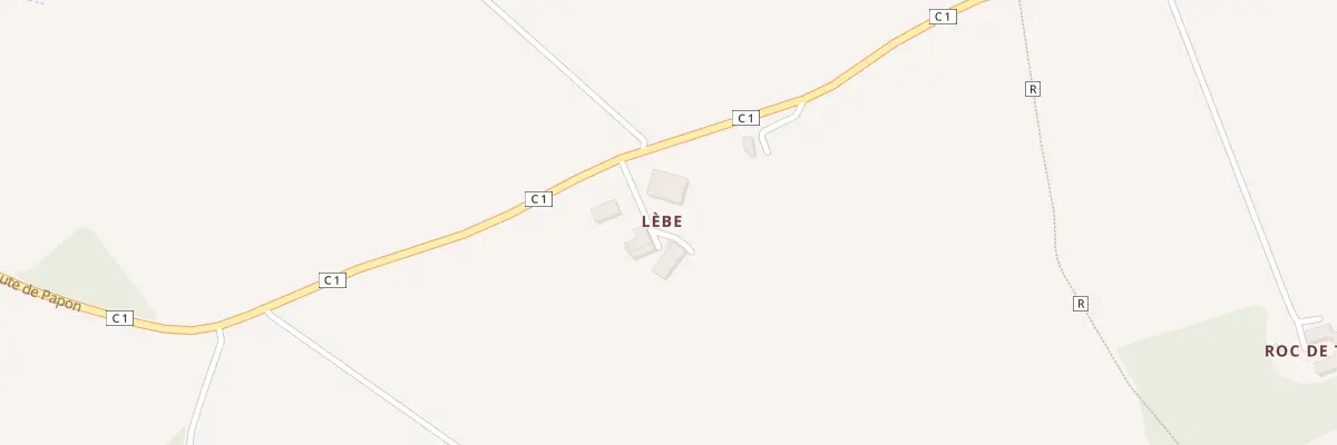Plan du 1820 Rte de Papon à Laplume