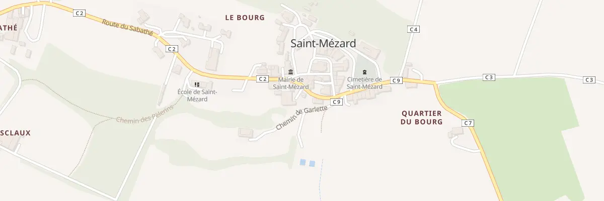 Plan du 5021 Le Bourg à Saint-Mézard