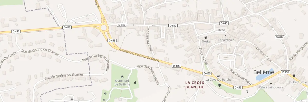 Plan du 12 Av du Docteur Boutron à Bellême