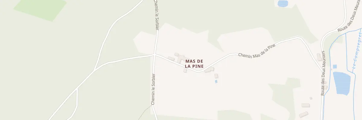 Plan du 470 Che Mas de la Pine à Campsegret