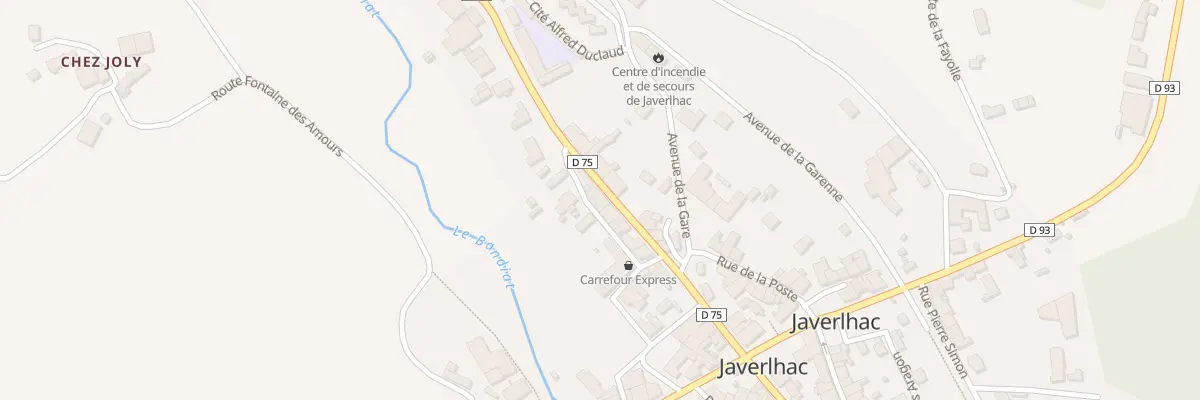 Plan du 5000 Rte d’Angoulême à Javerlhac-et-la-Chapelle-Saint-Robert