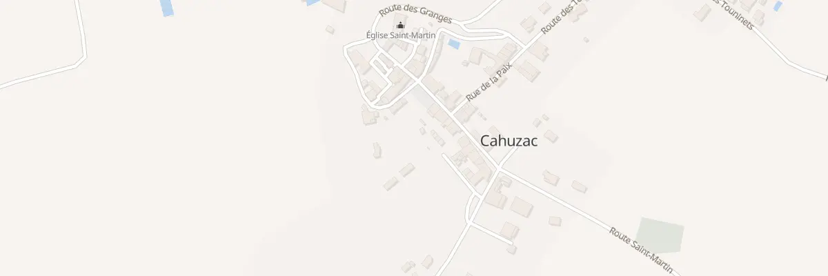 Plan du 203 Le Bourg à Cahuzac