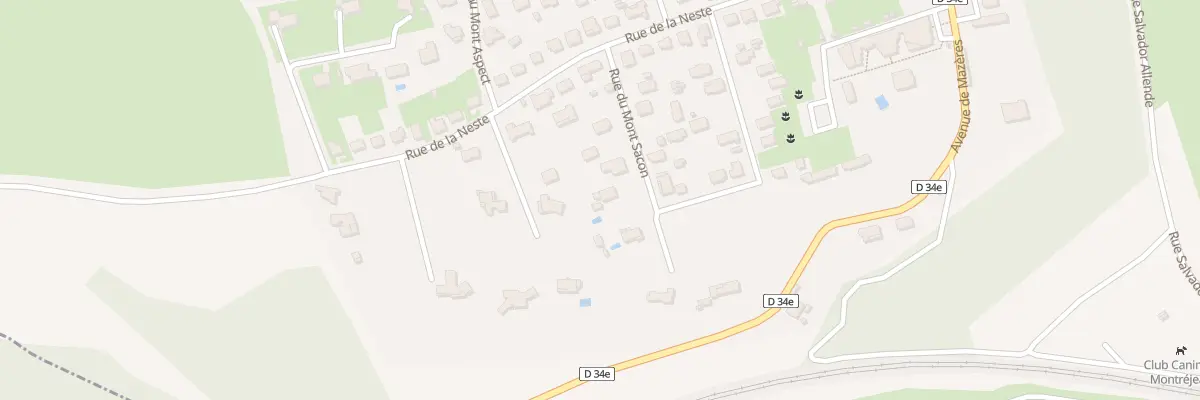 Plan du 1 Rue du Mont Sacon à Montréjeau