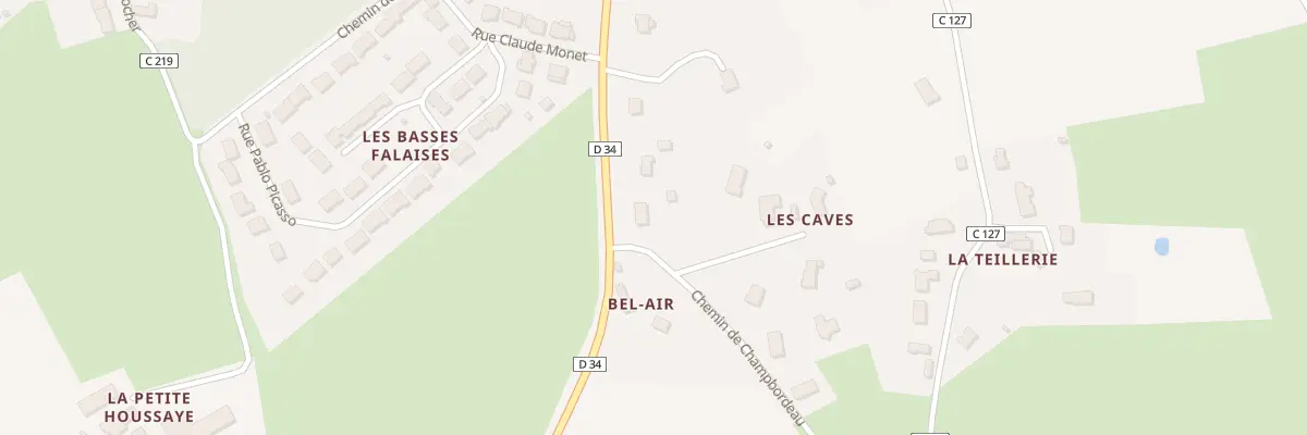 Plan du 1 Che de Champbordeau à Bouloire