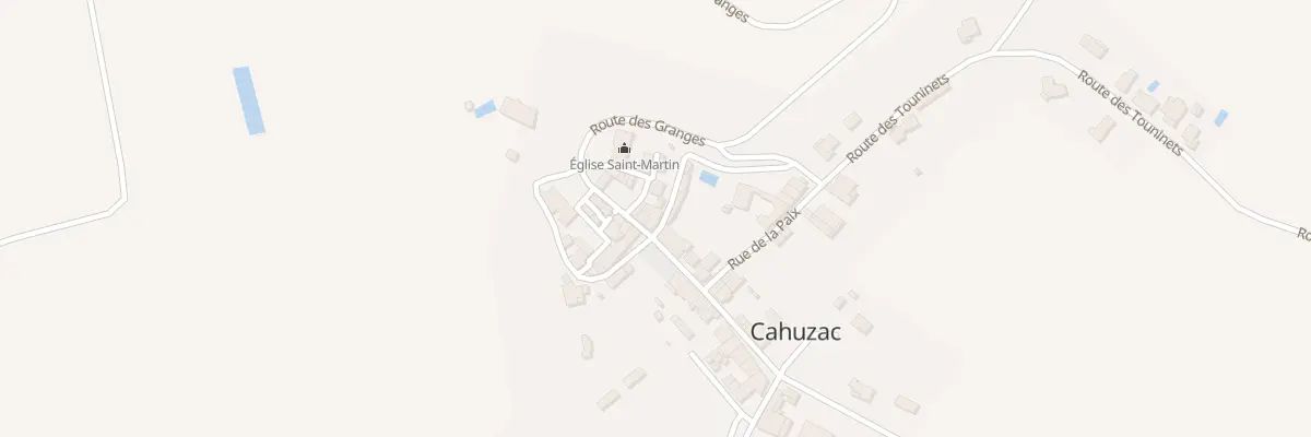 Plan du 6 Rue Saint Nicolas à Cahuzac