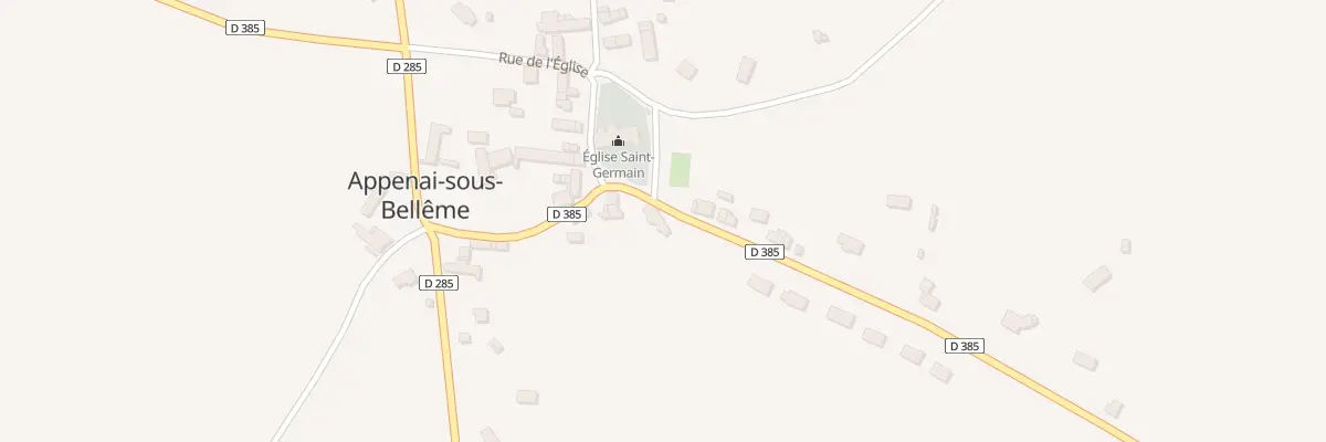 Plan du 2 Rte des Feugerêts à Appenai-sous-Bellême
