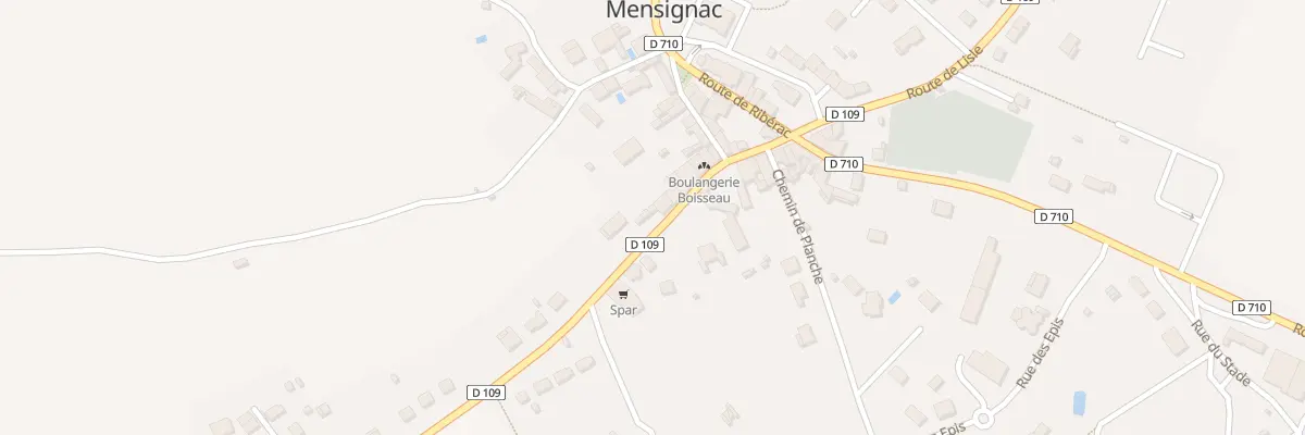 Plan du 124 Rte de Gravelle à Mensignac