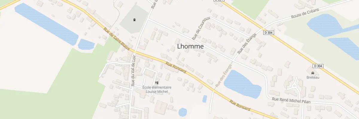 Plan du 7 Rue Ronsard à Lhomme