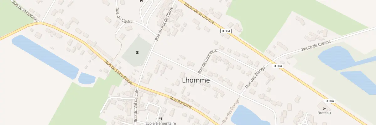 Plan du 1 Rue de Courtoux à Lhomme