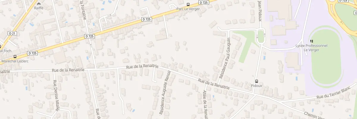 Plan du 87 Rue de la Renaitrie à Châtellerault