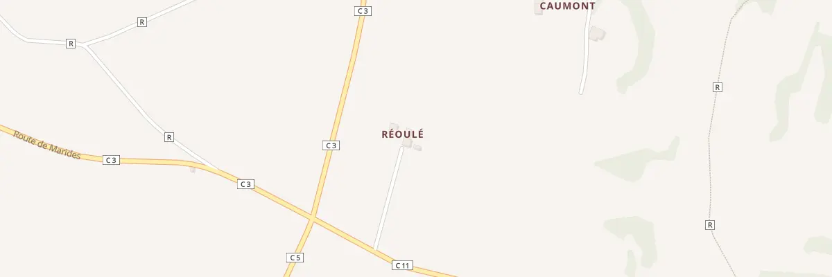 Plan du 5053 A Reoule à Marsolan