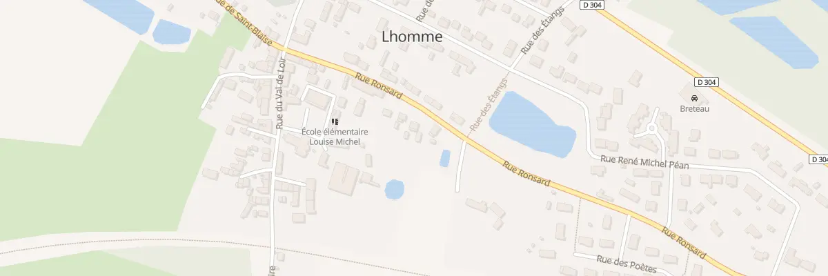 Plan du 8 Rue Ronsard à Lhomme
