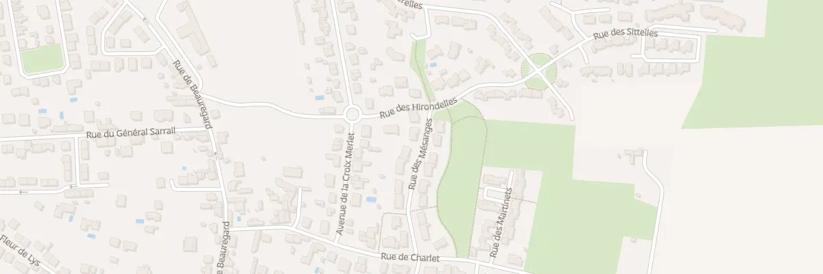 Plan du 13 Rue des Mésanges à Châtellerault