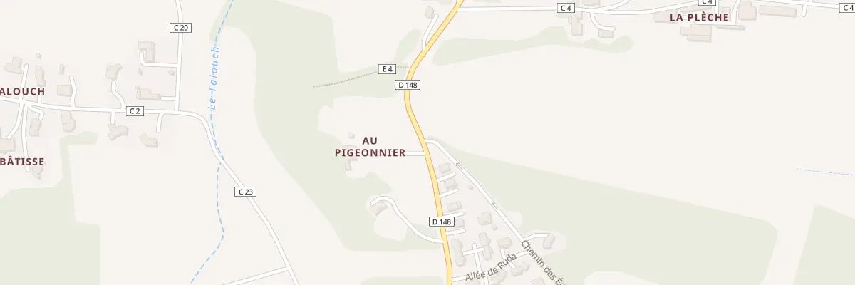 Plan du 2 Av des quatre Chênes à Duran