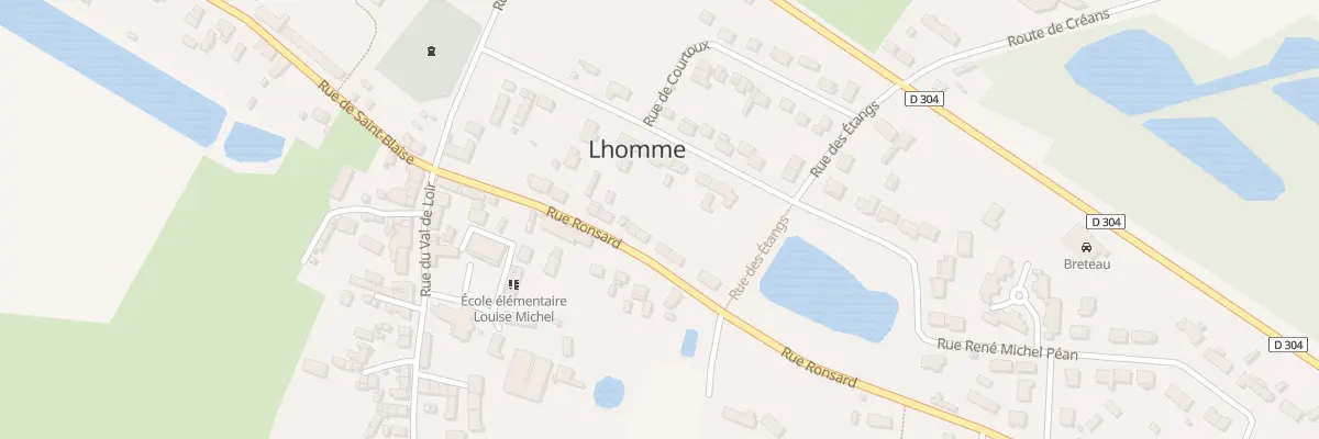 Plan du 13 Rue Ronsard à Lhomme