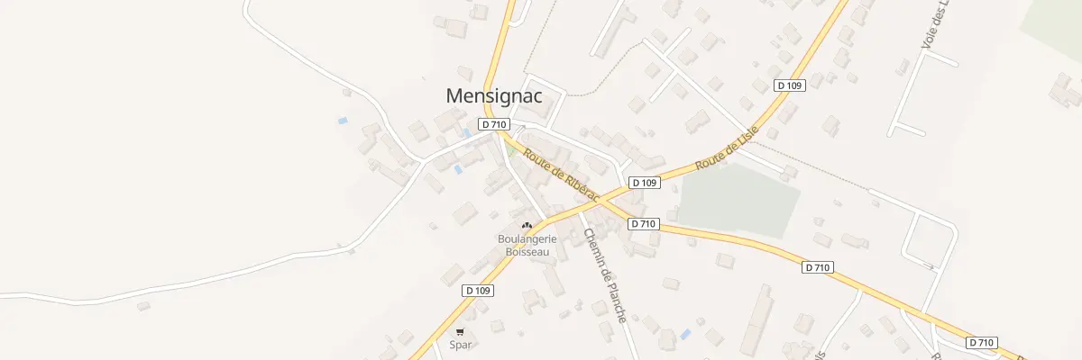 Plan du 69 Rte de Ribérac à Mensignac
