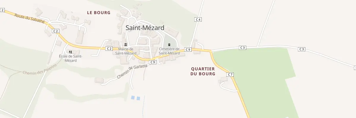 Plan du 5047 Le Bourg à Saint-Mézard