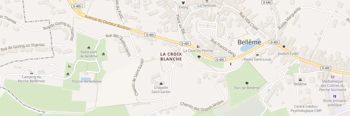 Plan du 14 La Croix Blanche à Bellême