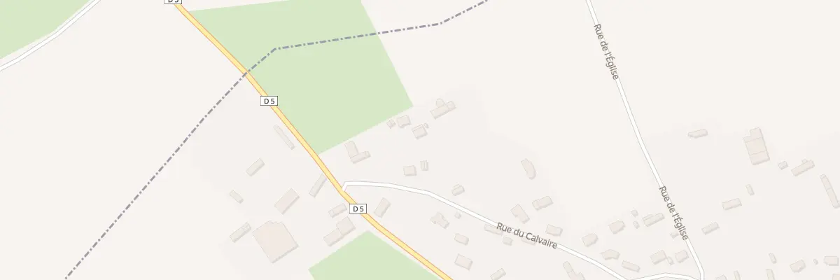 Plan du 1A Rue du Calvaire à Gerponville