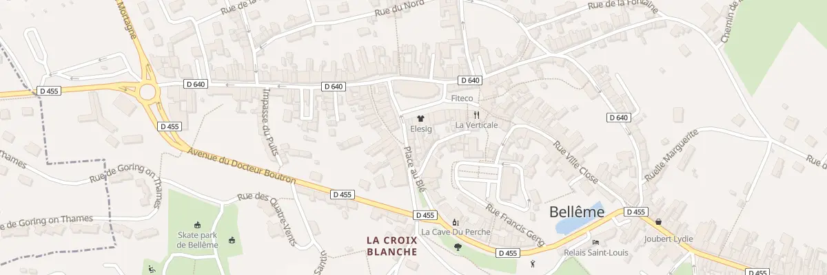 Plan du 3 Pl au Blé à Bellême