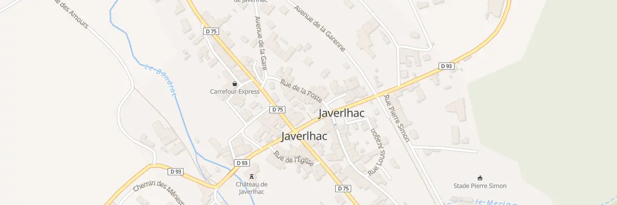 Plan du 5013 Rue de la Poste à Javerlhac-et-la-Chapelle-Saint-Robert