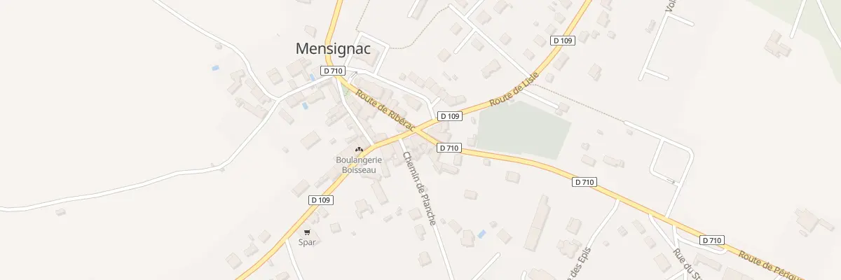 Plan du 1B Rte de Gravelle à Mensignac