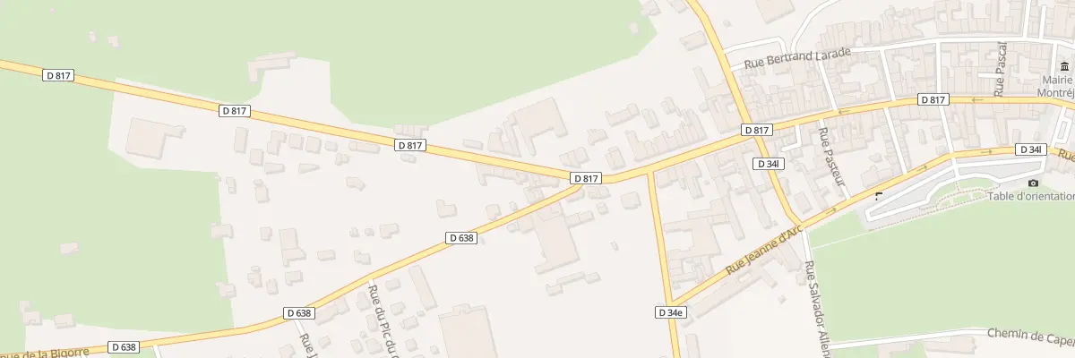 Plan du 25 Av de Tarbes à Montréjeau