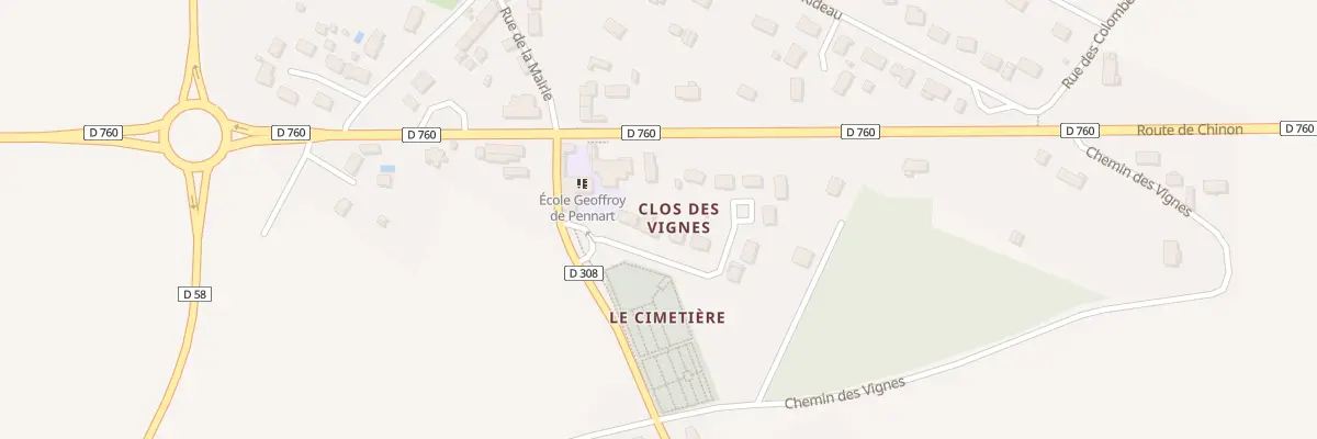 Plan du 2 Clos des Vignes à Noyant-de-Touraine