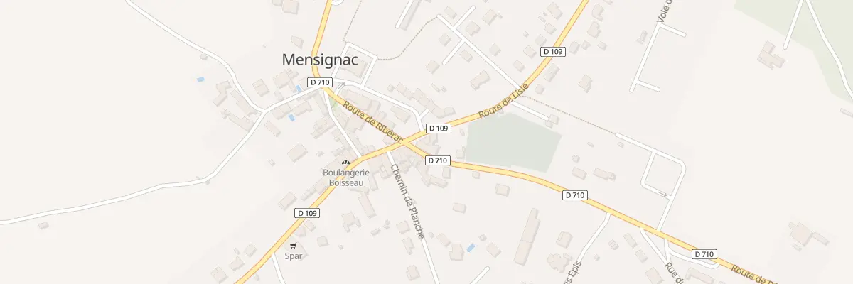 Plan du 24 Rte de Lisle à Mensignac