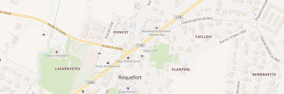 Plan du 10 Rte d’Agen à Roquefort