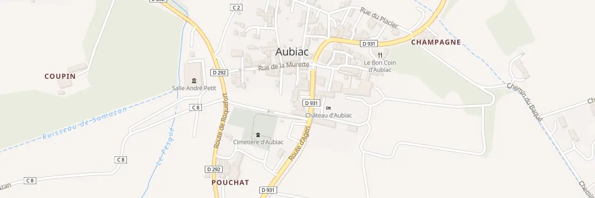 Plan du 128 Rte d’Agen à Aubiac