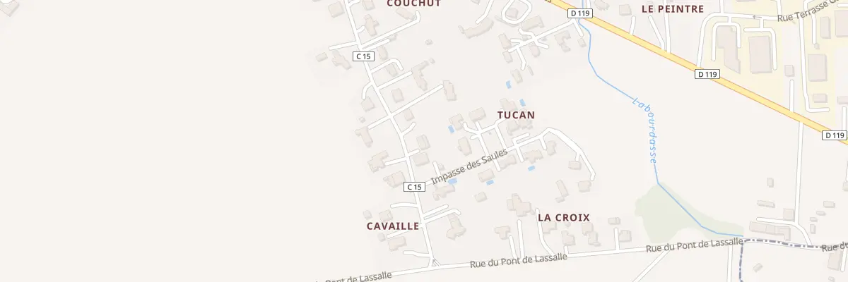 Plan du 21 Che de Commarque à Brax